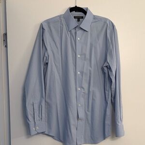 Banana Republic Light Blue Patterned Dress Shirt